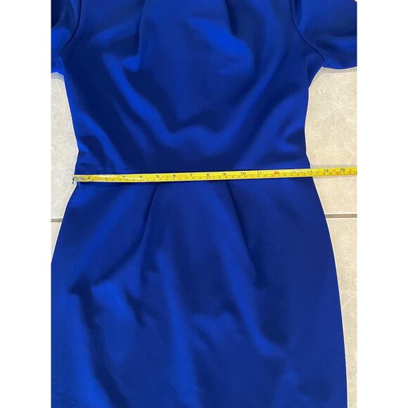 Betsy & Adam Women's Royal Blue Bell Sleeve Cocktail Party Sheath Dress Size 6 - Picture 5 of 7
